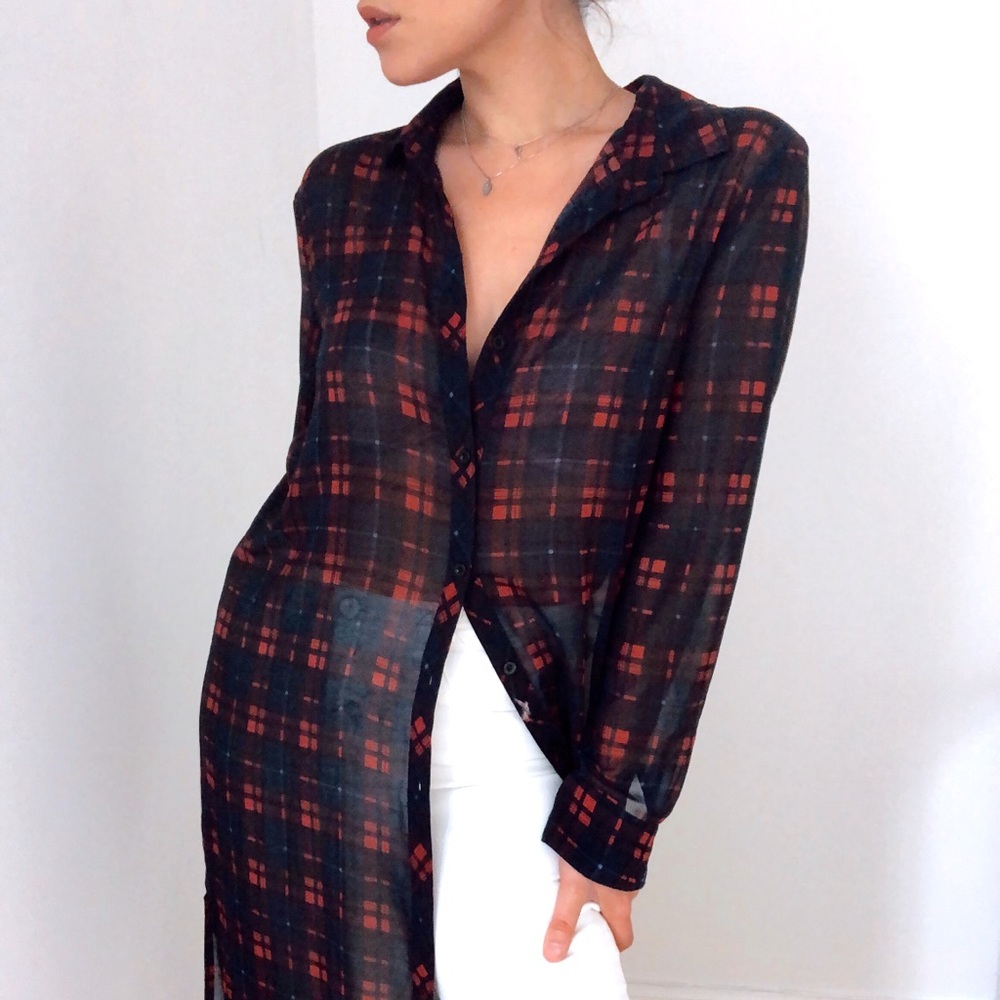 Millau long sleeved shirt/dress in XS